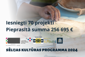 Sēlijas kultūras programmā saņemti 70 projektu pieteikumi!