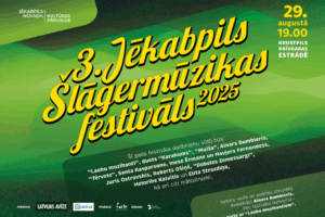 Krustpils brīvdabas estrādē notiks 3. Jēkabpils Šlāgermūzikas festivāls