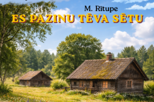 Plakāts ar amatierteātra "Ore" pirmizrādes "ES PAZINU TĒVA SĒTU" paziņojumu, kas notiks 18. aprīlī Sēlpils Tautas namā plkst. 18.00. Autors: M. Rītupe. Ieeja 3 EUR. Attēlā redzama ainaviska lauku sēta ar divām vecu koka mājām, zaļiem kokiem un puķainu pļavu gaišā saulainā dienā. Apakšā teksts: 2026. Pasākuma laikā var tikt fotografēts un filmēts, materiāli informatīvos nolūkos var tikt publicēti novada mājaslapā, informatīvajos izdevumos un citos sociālajos tīklos. JĒKABPILS NOVADA KULTŪRAS PĀRVALDE.