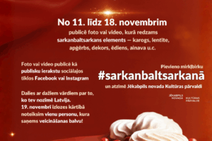 Iesaisties #sarkanbaltsarkanā akcijā!