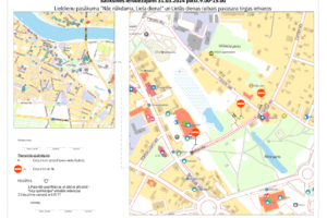 Satiksmes ierobežojumi 31.03. Lieldienu pasākuma un pavasara tirgus ietvaros Jēkabpilī