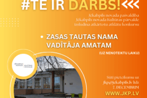 Izsludināts atkārtots konkurss Zasas Tautas nama vadītāja amatam (uz nenoteiktu laiku) 